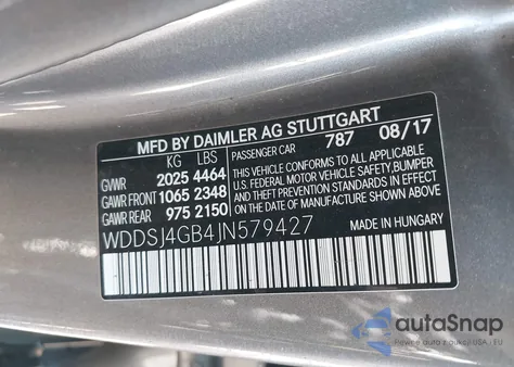 2018 Mercedes-Benz Cla 250 4Matic from USA, damaged, VIN WDDSJ4GB4JN579427